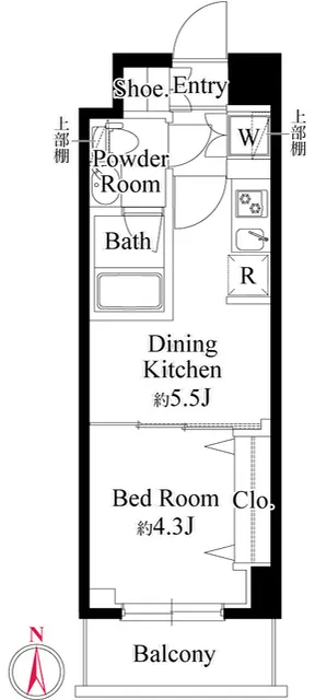 Realize Nishi-Nippori North - Floor Plan - []