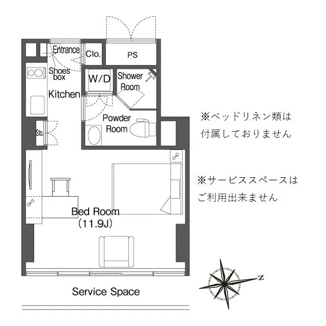 Frontier Residence The Tower Shinagawa - Floor Plan - ["Font", "Rectangle", "Parallel"]