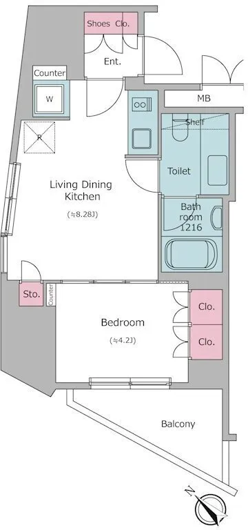 RESIDIA Bunkyo Koishikawa II - Floor Plan - ["Diagram", "Plan"]