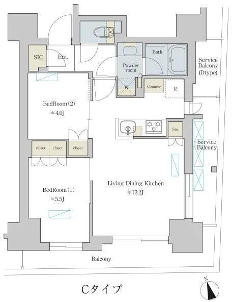 Brillia Ist Machiya - Floor Plan - ["Floor plan", "Diagram", "Plan"]