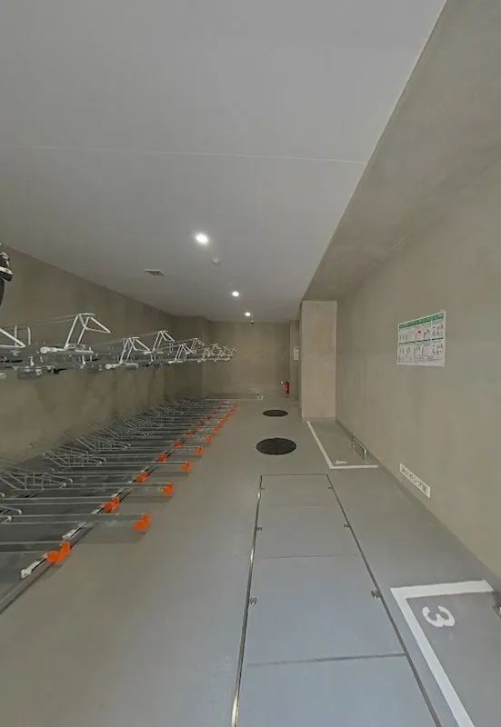 Crevia Luxe Kinshicho - Interior - Indoor bicycle parking lot