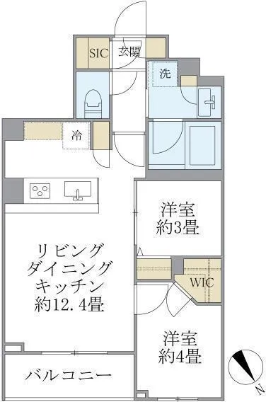 La Perla Meguro-HigashiyamaII - Floor Plan - ["Wood flooring", "Plan", "Floor plan"]