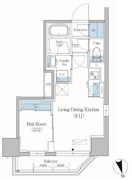 Urbanex Kitaueno - Floor Plan - ["White", "Plan", "Diagram"]