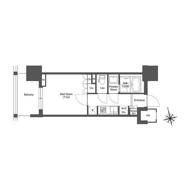 LIBR GRANT Nishi-Shinjuku EAST - Floor Plan - ["Floor plan", "Drawing", "Diagram"]