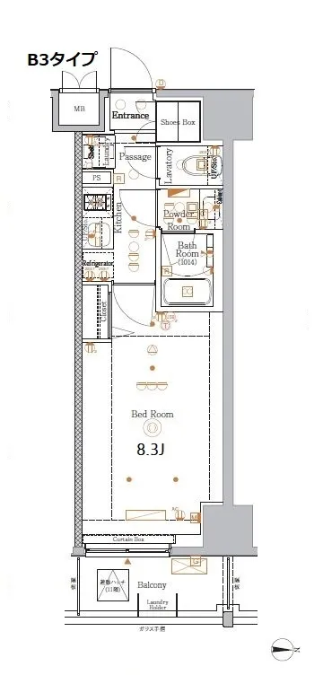 La Class Kamata II - Floor Plan - ["Rectangle", "Map", "Font"]