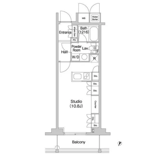 Comforia Kitasando - Floor Plan - ["Rectangle", "Font", "Schematic"]