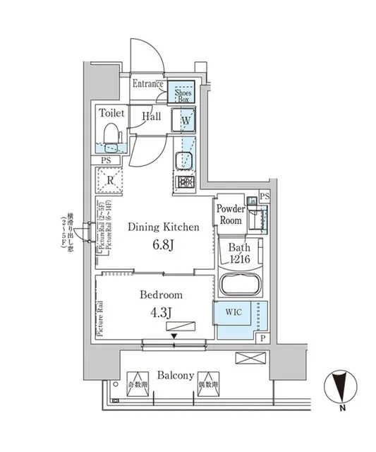 Park Axis Ueno EAST - Floor Plan - ["Rectangle", "Schematic", "Slope"]