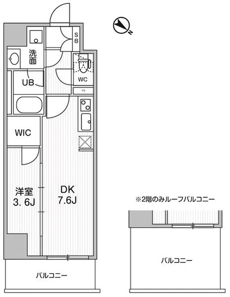 Comforia Live Shimura 3-Chome - Floor Plan - ["Rectangle", "Font", "Parallel"]