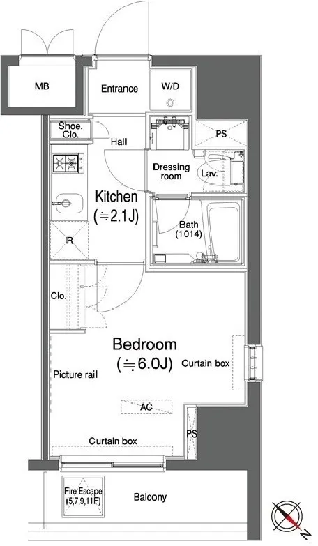 Castalia Omori II - Floor Plan - ["White", "Diagram", "Plan"]