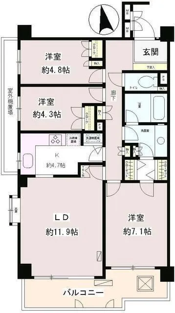 Kanamecho Garden Heights - Floor Plan - ["Plan", "Floor plan", "Diagram"]