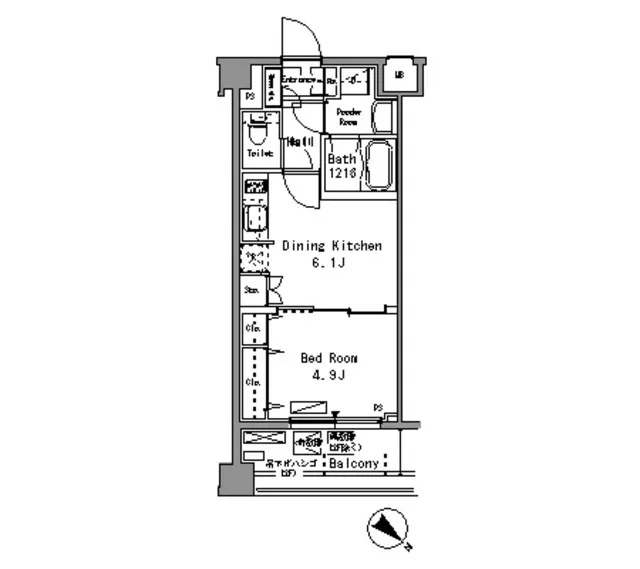 Park Axis Itabashi - Floor Plan - ["Rectangle", "Schematic", "Slope"]