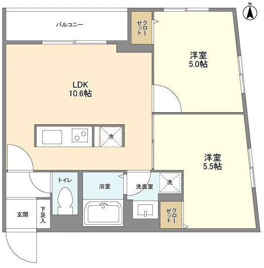 Palmcrest Musashikoyama South Wing - Floor Plan - ["White", "Floor plan", "Plan"]