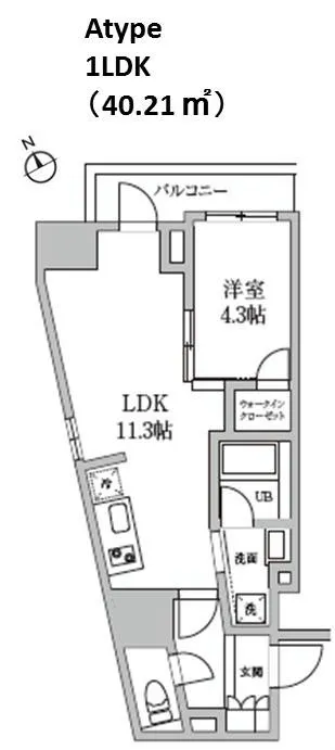 RESIDIA Nihonbashi Bakurocho II - Floor Plan - ["Rectangle", "Font", "Parallel"]