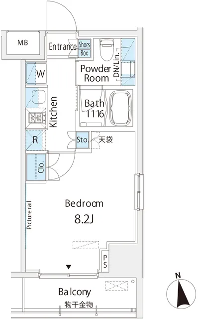 Belle Vue Asakusabashi - Floor Plan - ["Product", "Rectangle", "Font"]
