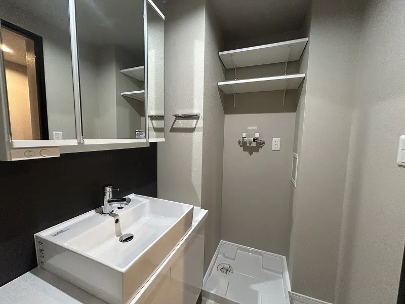 Shiba Park Apartment - Interior - ["Mirror", "Tap", "Sink"]