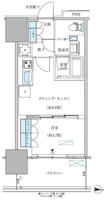 Park Axis Nishi-Ojima Comfort Square - Floor Plan - ["White", "Diagram", "Plan"]