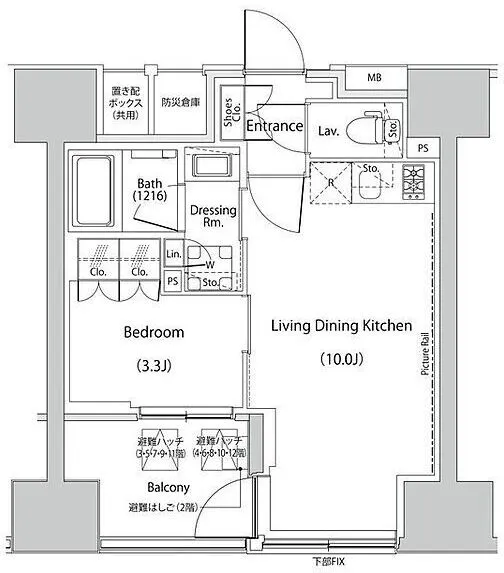 The Park Habio Ningyocho Residence - Floor Plan - ["Product", "Rectangle", "Font"]