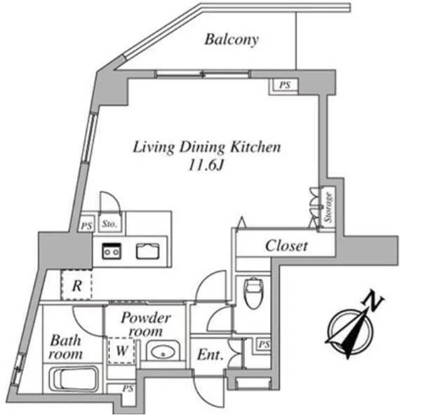 Central Crib Roppongi III - Floor Plan - ["Plan", "Diagram", "Floor plan"]