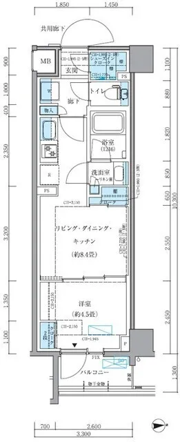 Park Axis Shinagawa Seaside - Floor Plan - []