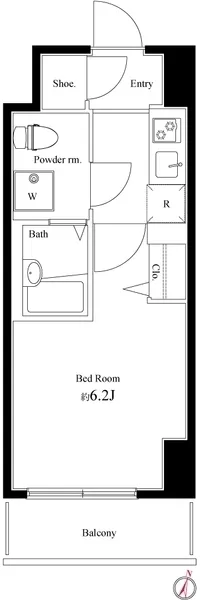 Harmony Residence Ikebukuro #003 - Floor Plan - []