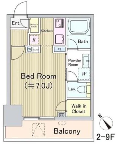 Oryzae Kayabacho - Floor Plan - ["Plumbing fixture", "Floor plan"]