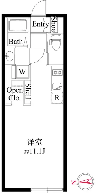 False Class Takadanobaba - Floor Plan - []