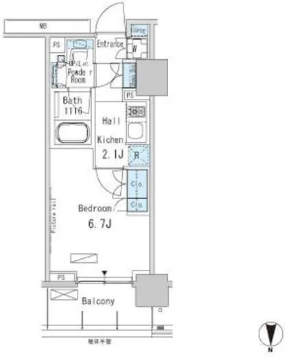 Park Axis Kamata Station Gate - Floor Plan - []