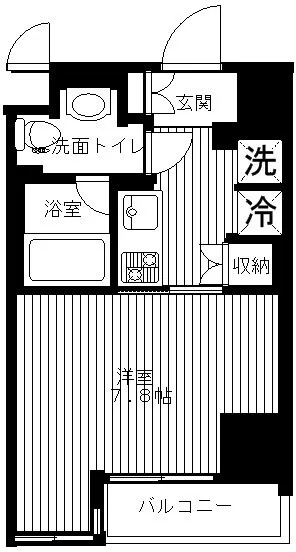 Cerise Monzen-Nakacho - Floor Plan - ["Floor", "Apartment", "Tile Flooring"]