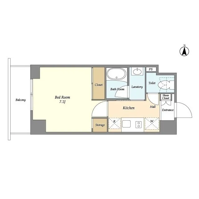 Bow Flats Sumiyoshi - Floor Plan - ["Rectangle", "Font", "Engineering"]