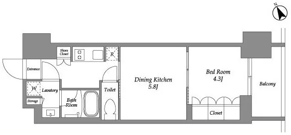 Season Flats Omorinishi - Floor Plan - []