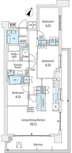 Park Homes Fukasawa 7-Chome - Floor Plan - ["Diagram", "Floor plan", "Technical drawing"]