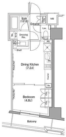 The Park Habio Nihonbashi Kodenmacho - Floor Plan - ["Diagram", "Plan"]