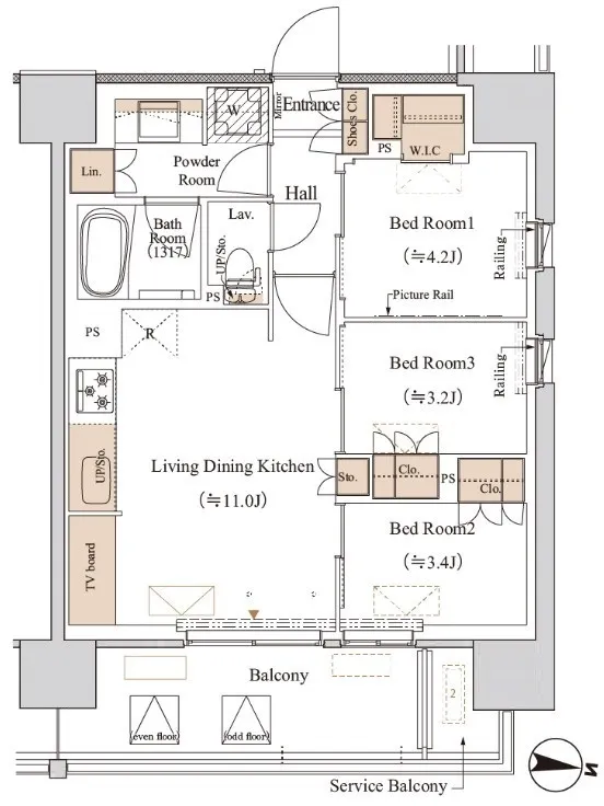Blanchiesta Kiba - Floor Plan - ["White", "Plan", "Diagram"]