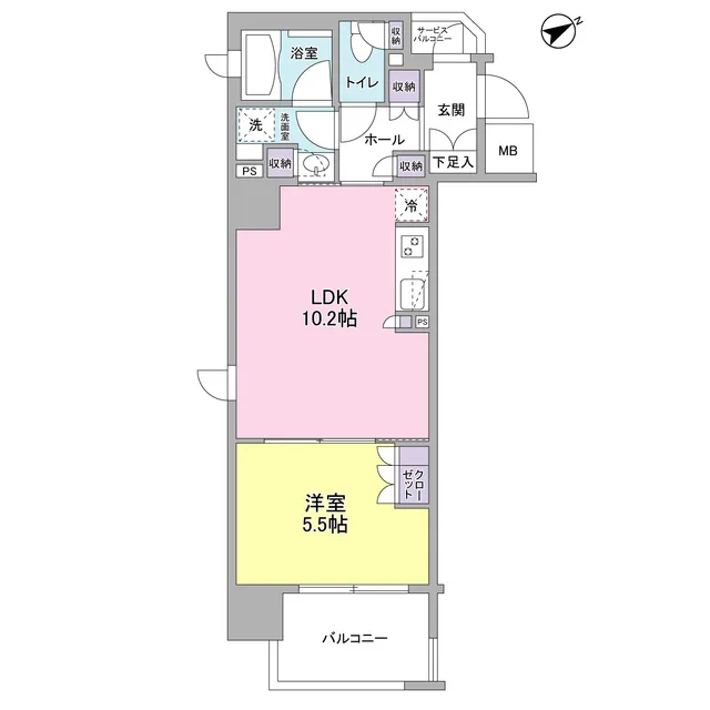Flairage Ebisu - Floor Plan - ["Rectangle", "Schematic", "Parallel"]