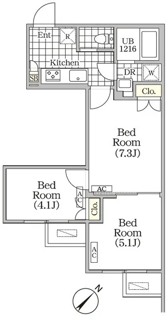 BRICK RESIDENCE Meguro Honcho - Floor Plan - ["Floor plan"]