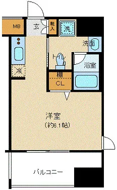 Belle Face Suitengumae - Floor Plan - ["Apartment"]