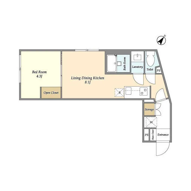 Villa Claire Bunkyo Koishikawa - Floor Plan - ["Rectangle", "Parallel", "Font"]
