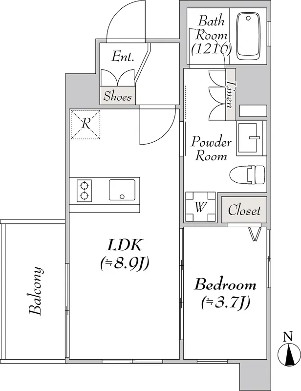 Milia Residence Nagahara - Floor Plan - ["White", "Diagram"]