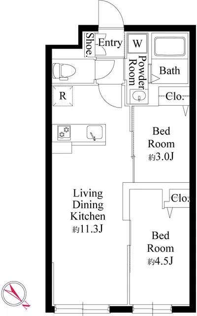 El Faro Waseda - Floor Plan - ["White", "Diagram", "Technical drawing"]