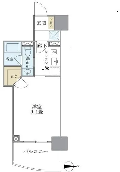 My Plaisir Hiroo - Floor Plan - ["Wood flooring", "Tile Flooring"]