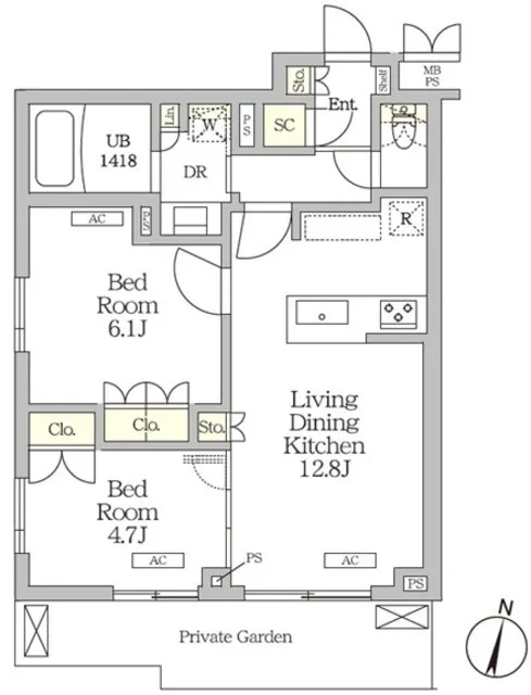 Milene Takinogawa - Floor Plan - ["White", "Plan", "Diagram"]