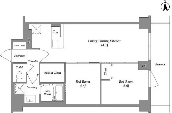 KDX Residence Kamiitabashi - Floor Plan - ["White", "Diagram", "Plan"]