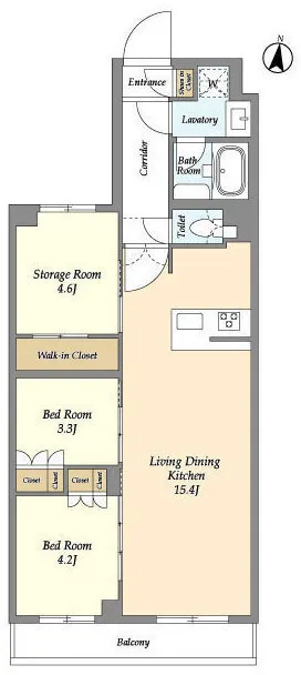 Asyl Court Nerima Nakamurabashi - Floor Plan - ["Floor plan", "Plan", "Diagram"]