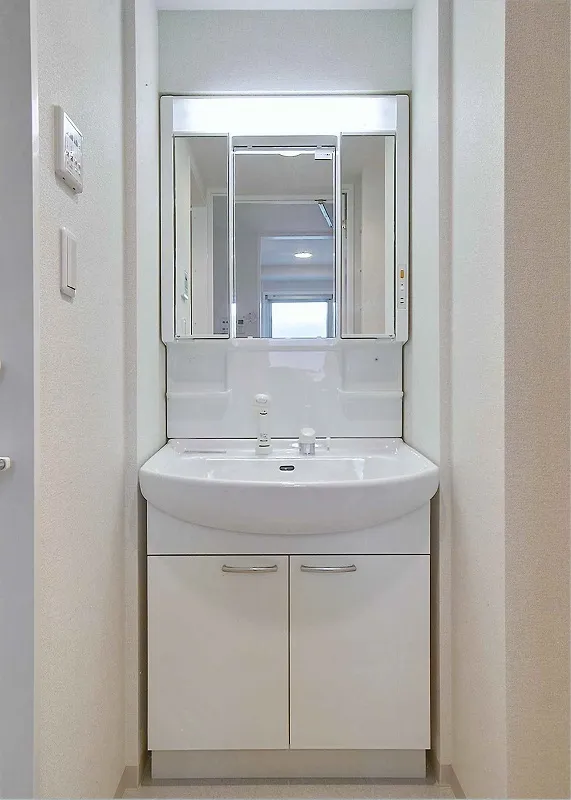 RESIDIA Kanda Iwamotocho II - Interior - ["Mirror", "Sink", "Fixture"]