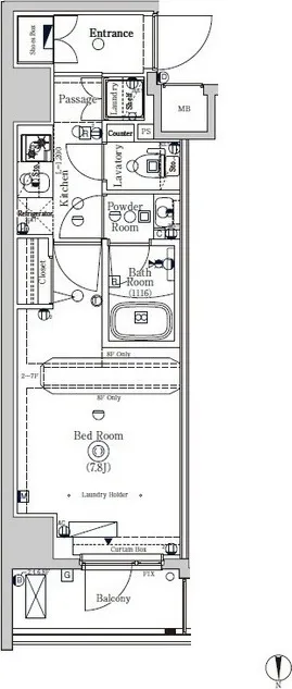 BPR Residence Oyama - Floor Plan - ["Rectangle", "Font", "Parallel"]