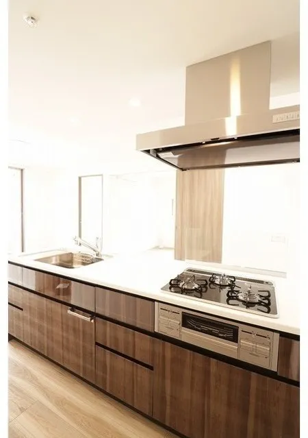 KDX Residence Hatchobori - Interior - ["Flooring", "Kitchen", "Wood"]