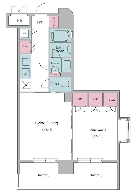 Residia Bunkyo Hongo - Floor Plan - ["Rectangle", "Slope", "Font"]