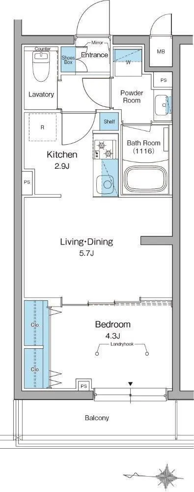 Lefon Livent Suginami Eifuku - Floor Plan - ["White", "Diagram", "Plan"]