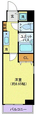 City Garden Monzen-Nakacho - Floor Plan - ["Apartment", "Home Door"]