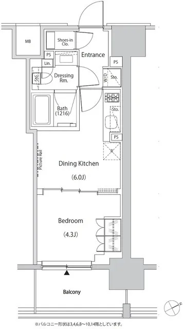 The Park Habio Mejiro Tower - Floor Plan - ["Diagram", "Plan"]